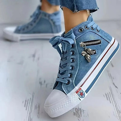 Milan | Miejski Sneaker Style z Jeansami i Zapięciem