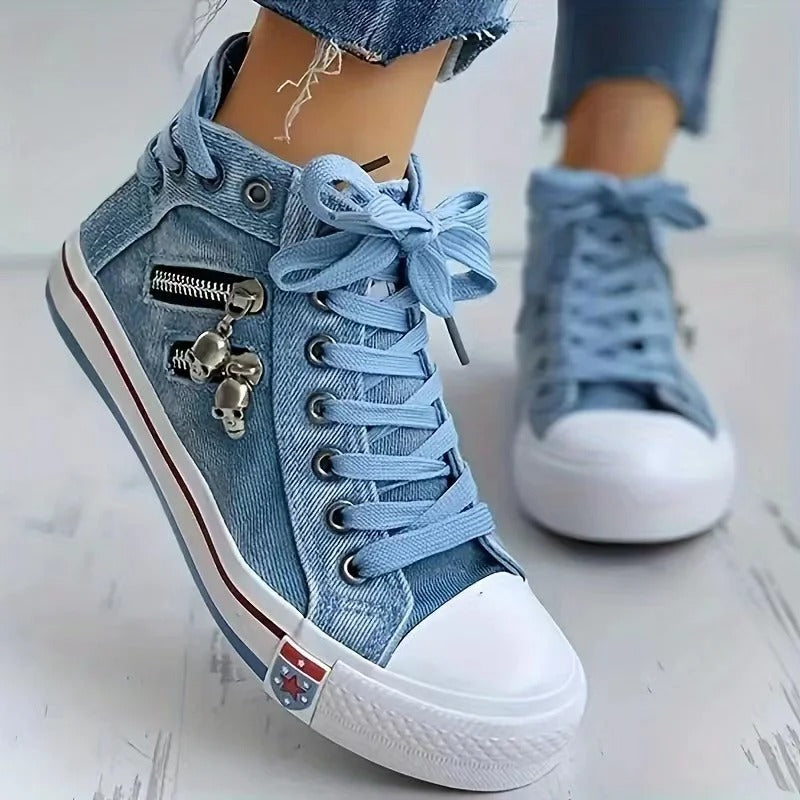 Milan | Miejski Sneaker Style z Jeansami i Zapięciem