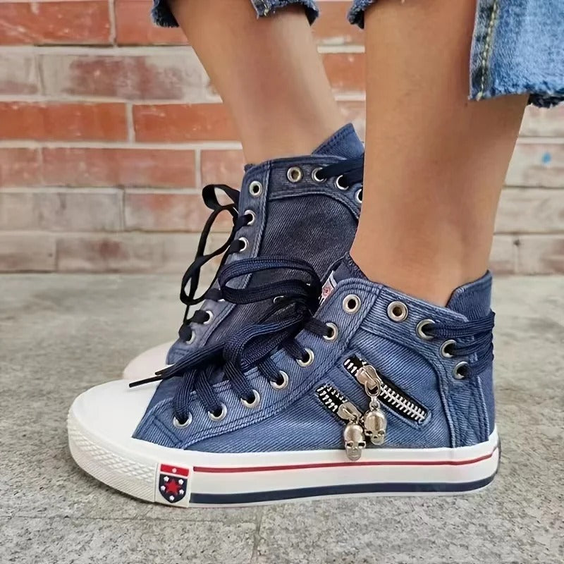 Milan | Miejski Sneaker Style z Jeansami i Zapięciem