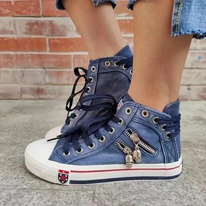 Milan | Miejski Sneaker Style z Jeansami i Zapięciem
