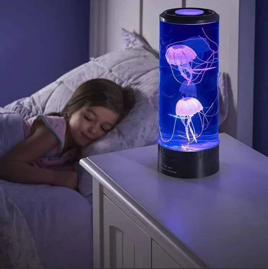 OceanGlow LED Lava Lamp - Medusa Design