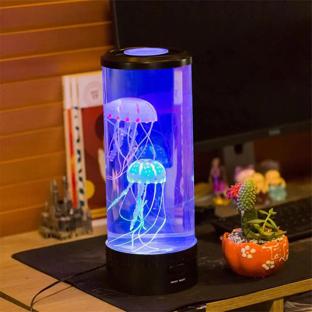 OceanGlow LED Lava Lamp - Medusa Design