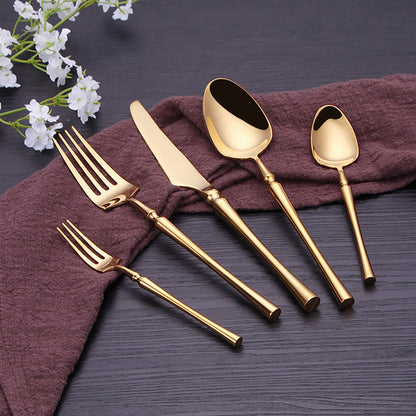 LuxGold | Golden Cutlery Set