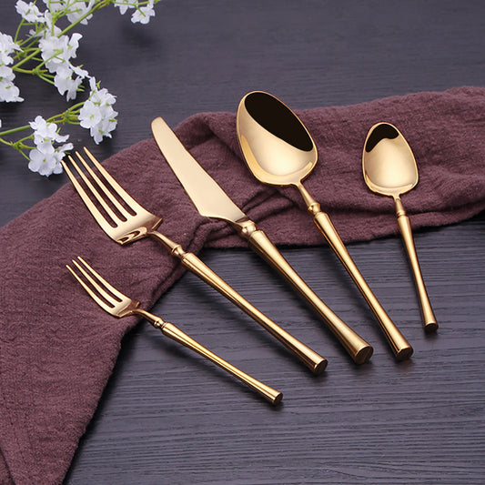 LuxGold | Golden Cutlery Set