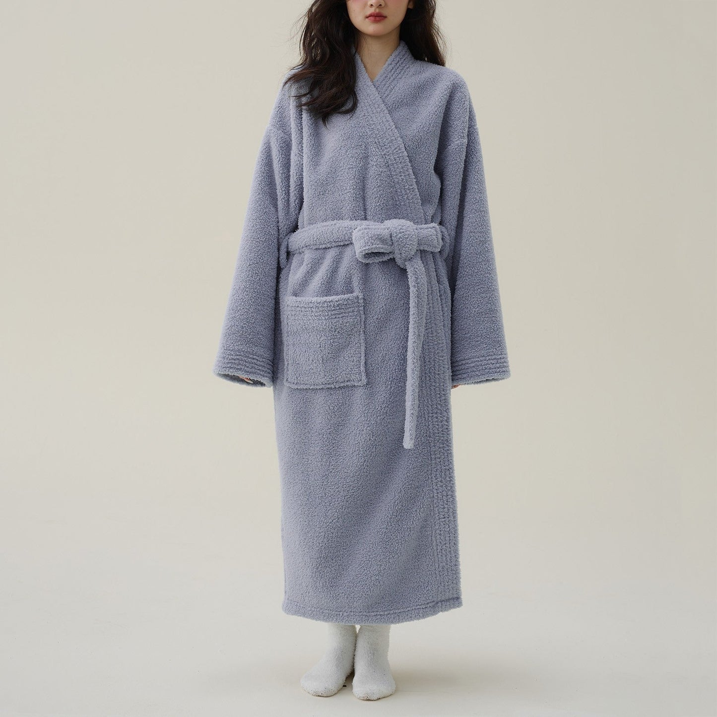 LuxeKimono | Grubby Fleece Flannel Robe for Women