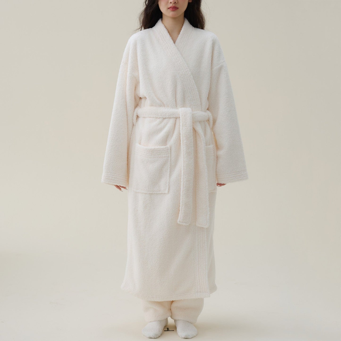 LuxeKimono | Grubby Fleece Flannel Robe for Women