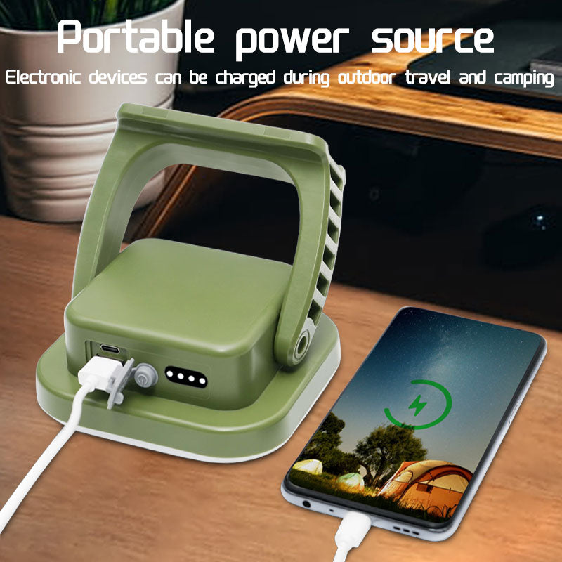 80W Słoneczna Lampa Kempingowa LED z Magnesem i Funkcją Zoom