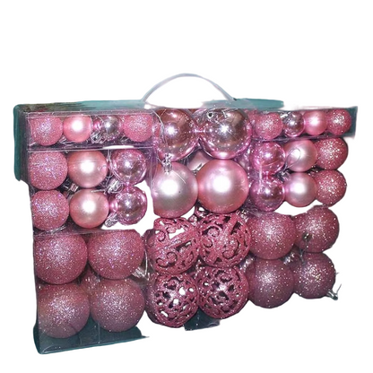 Duży Komplet Bombek Choinkowych - Ozdoby na Przyjęcie