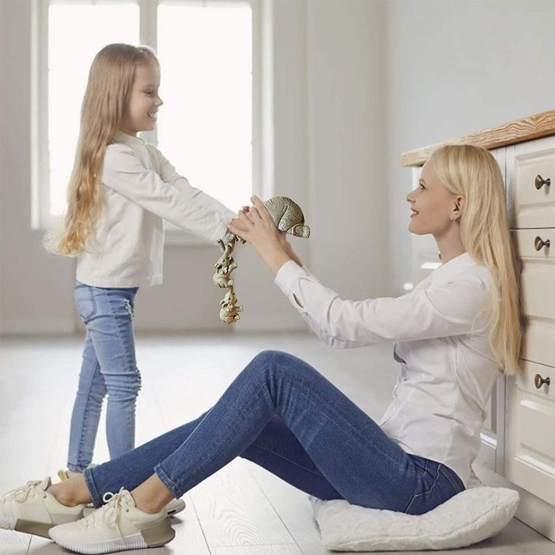 Trójczęściowa Artystyczna Figurka Słonia