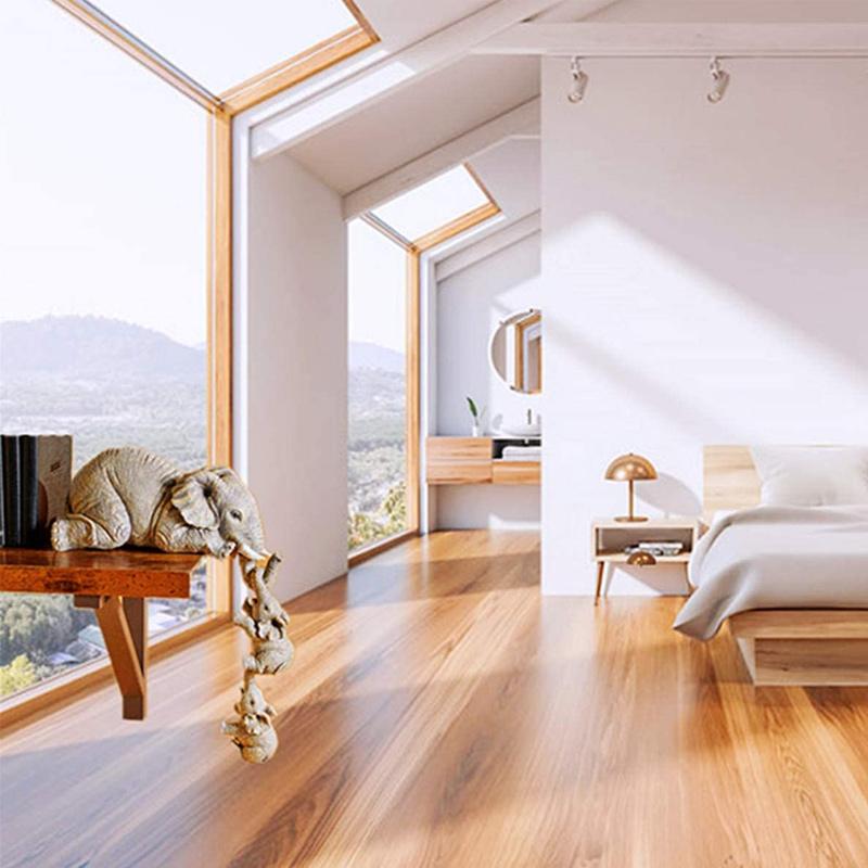 Trójczęściowa Artystyczna Figurka Słonia