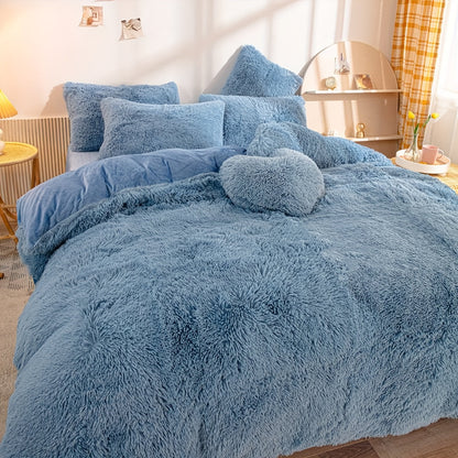 Trzyczęściowy Zestaw Pościeli Welurowej z Aksamitnym Akcentem