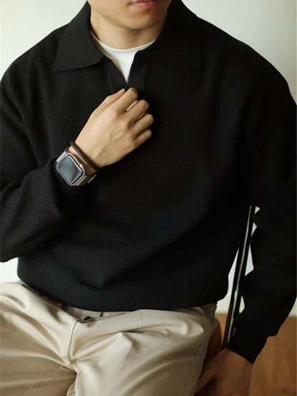 VALERO - Męski Polo Sweter