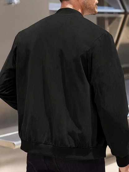 LOMO - Męska Kurtka na Jesień z Okrągłym Kołnierzem