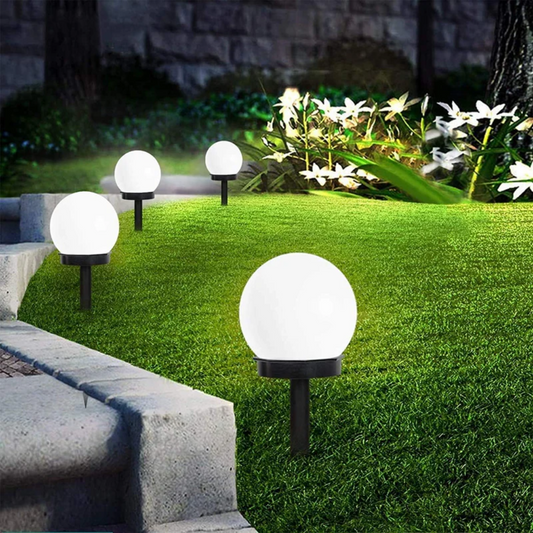 Zestaw 3 Wodoodpornych LED Solarnych Lamp Ogrodowych - SunLuxe Orbs