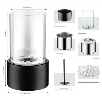 Klasyczna lampa olejowa z otwartym płomieniem - Lumora" 

Można to przekształcić na:

"Tradycyjna lampa olejowa z otwartym płomieniem - Lumora