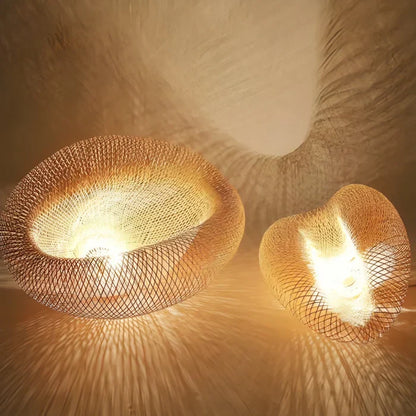 Stylowa Lampa Wisząca z Rattanu - NaturGlow