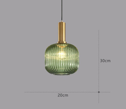 ColorVibe Retro Szklana Wisząca Lampa