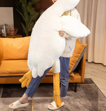 Duża miękka gęś przytulanka