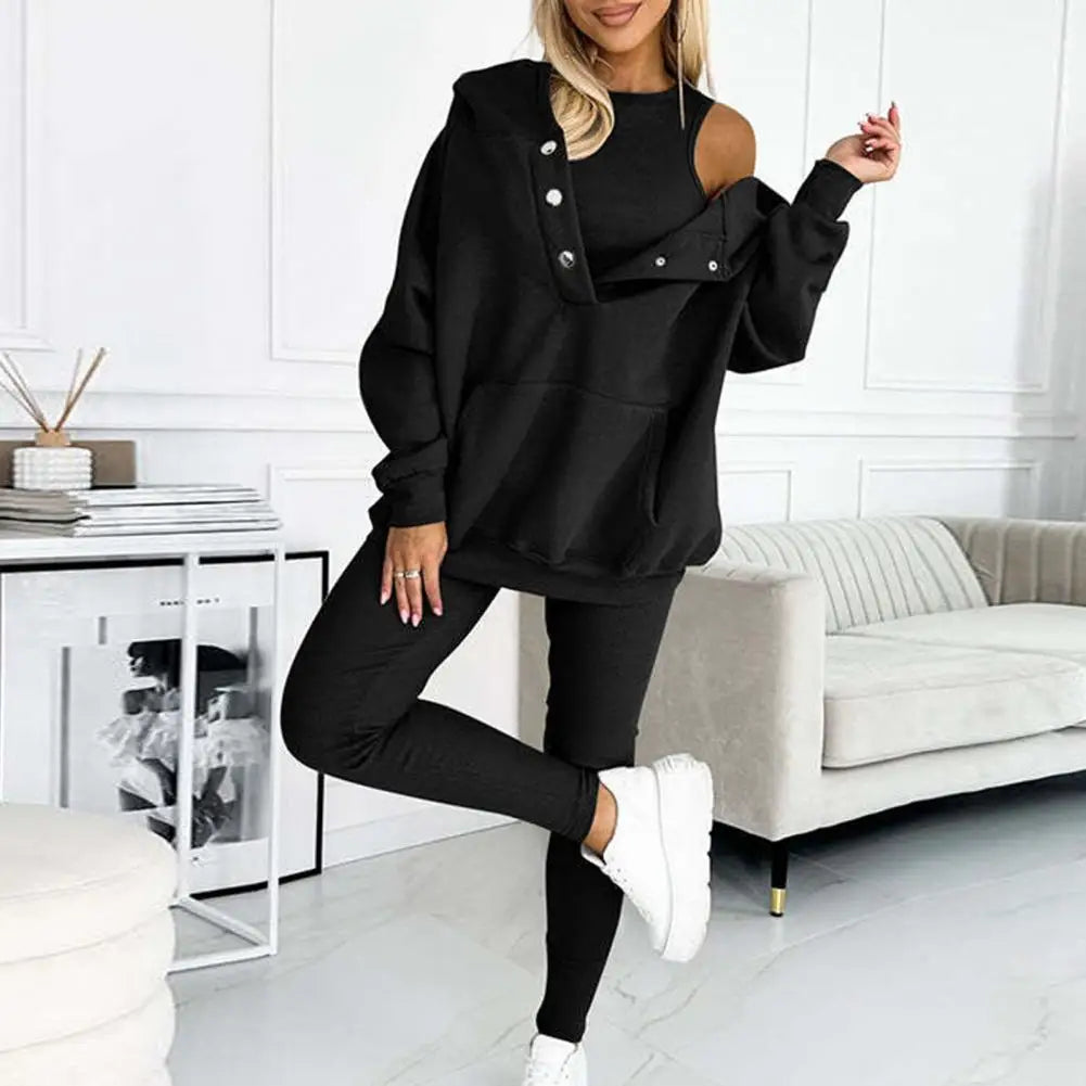 Evi – Damski dwuczęściowy zestaw z kapturem