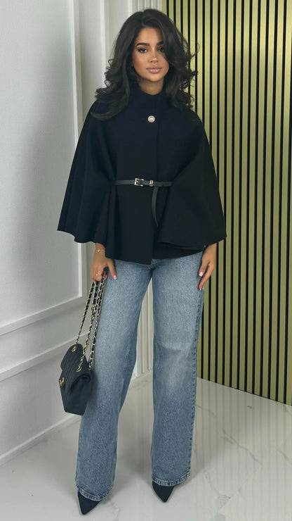 Kobiecy płaszcz z wełny