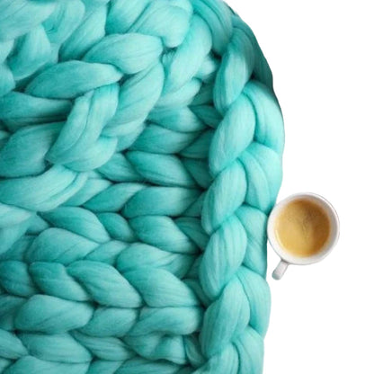 Pluszowa Gruba Włóczka do Rękodzieła - Idealna na Koc i Kołdrę