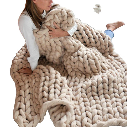 Pluszowa Gruba Włóczka do Rękodzieła - Idealna na Koc i Kołdrę