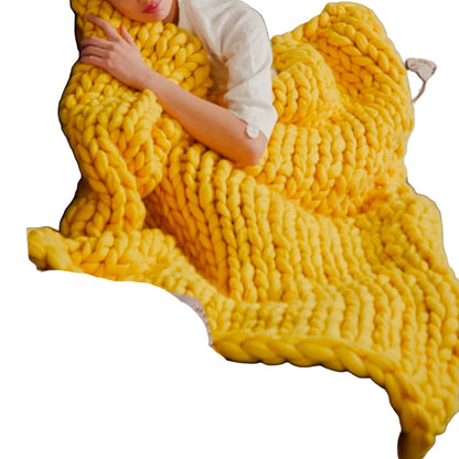 Pluszowa Gruba Włóczka do Rękodzieła - Idealna na Koc i Kołdrę