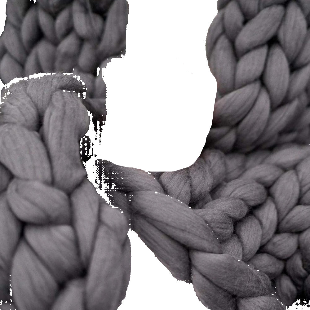 Pluszowa Gruba Włóczka do Rękodzieła - Idealna na Koc i Kołdrę