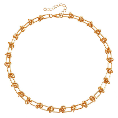 Emma – Minimalistyczny zestaw naszyjnika w kształcie litery U oraz bransoletki