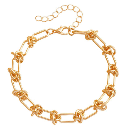 Emma – Minimalistyczny zestaw naszyjnika w kształcie litery U oraz bransoletki