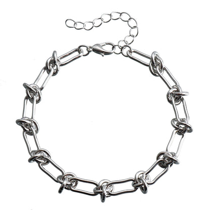 Emma – Minimalistyczny zestaw naszyjnika w kształcie litery U oraz bransoletki