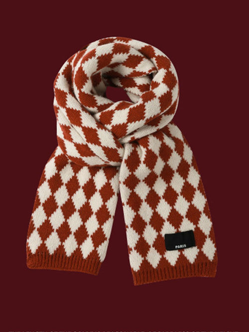 Elegancki Czerwony Sweter Bożonarodzeniowy w Stylu Vintage