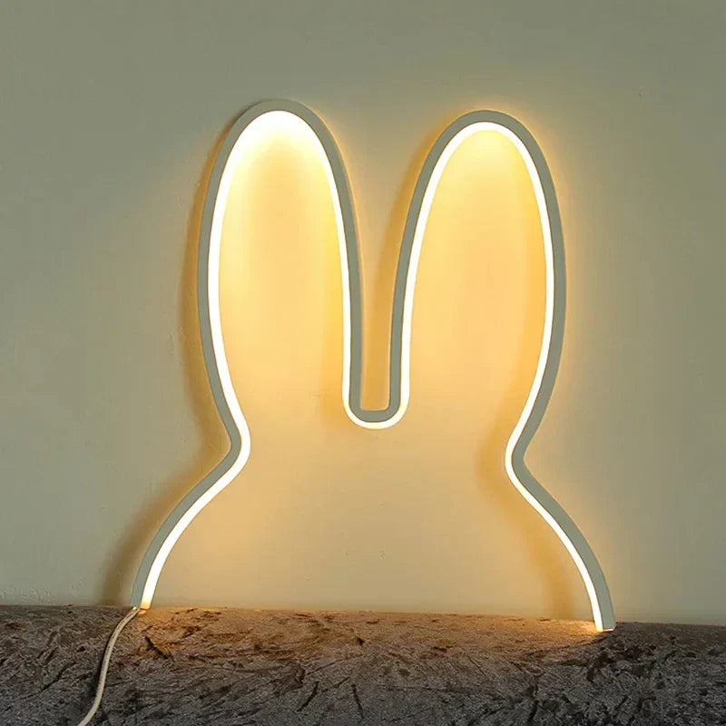 USB Rechargeable Night Light - Bunny with Mood Lighting