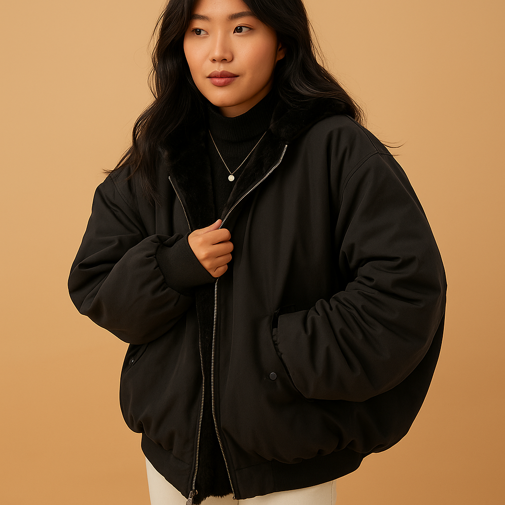 Kurtka zimowa z kapturem dla kobiet - Yara