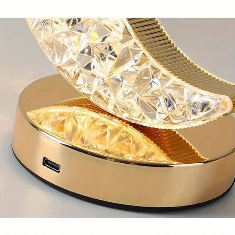 Celestia - Magiczna kryształowa lampa stołowa z regulacją jasności