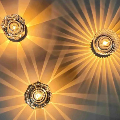 Elegancka Ładowalna Lampa Stołowa z Kryształami Diamentowymi – Lumière Diamant