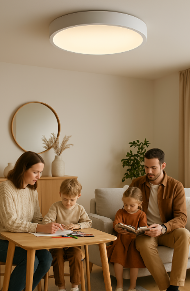 Okround LED Ceiling Lamp – Scandinavian Style, Durable and Ambient Lighting for Your Home