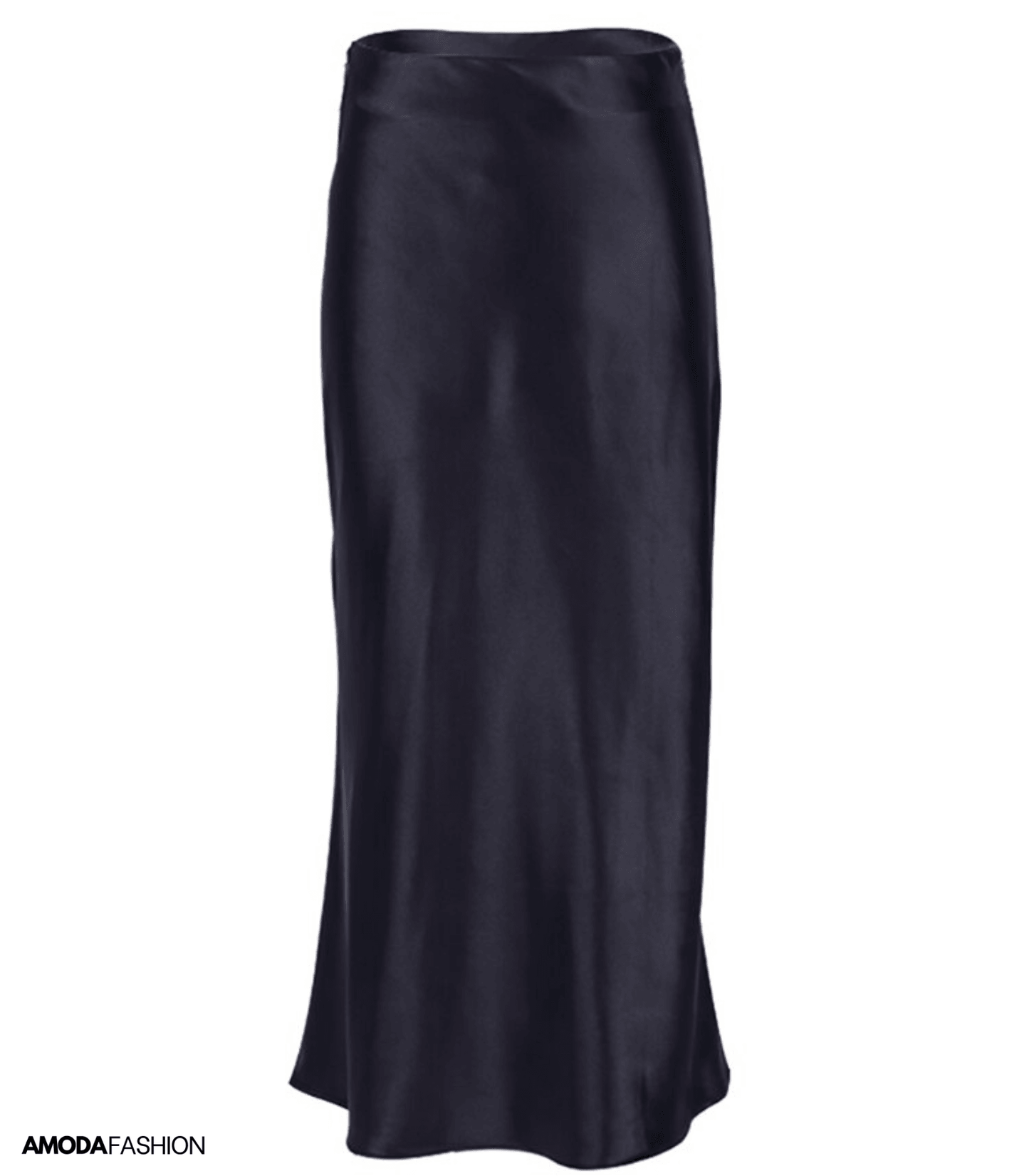 Elise | Długa satynowa spódnica z podwyższonym stanem