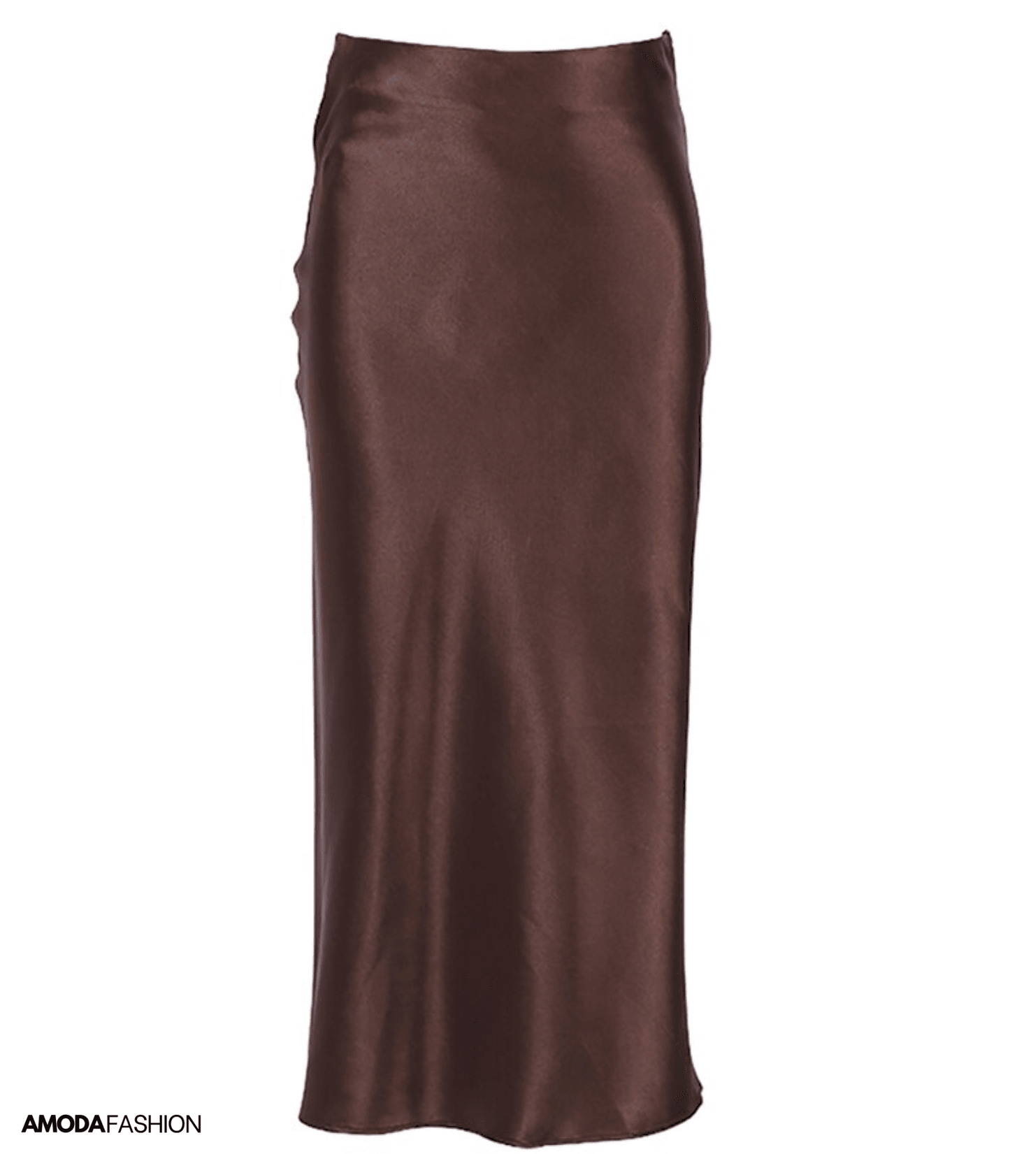 Elise | Długa satynowa spódnica z podwyższonym stanem