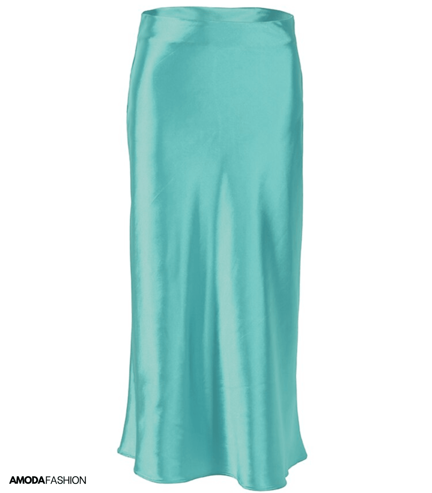Elise | Długa satynowa spódnica z podwyższonym stanem