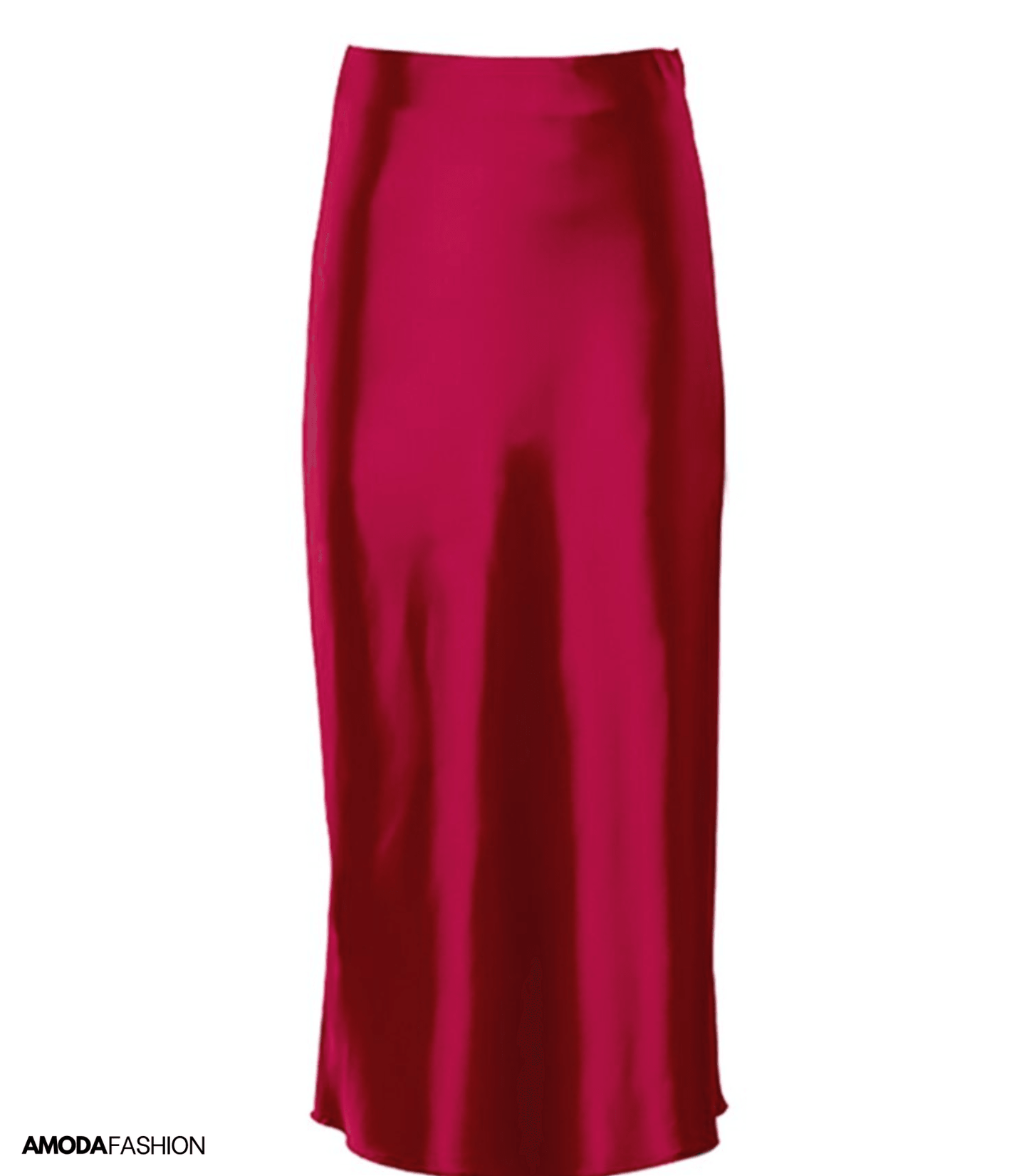 Elise | Długa satynowa spódnica z podwyższonym stanem