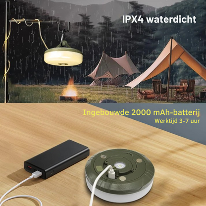 4 w 1 Lampa Campingowa – Lampa, Powerbank i 10 m Łańcuch Świetlny