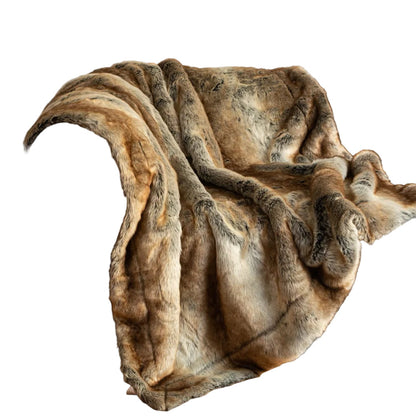 Miękki i Puszysty Koc Zimowy z Delikatnym Wzorem