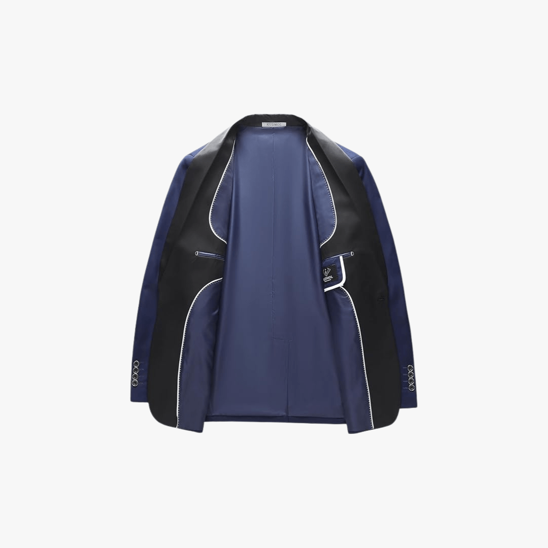 Mason | Męski Slim Fit 3-częściowy Smoking