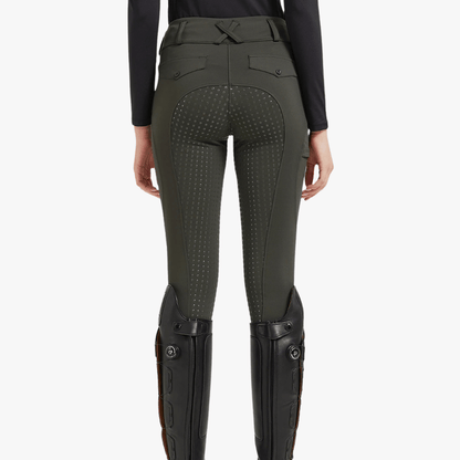 Mason | Damskie Bryczesy do Jazdy Konnej z Silikonowym Chwytem i Kieszeniami na Telefon