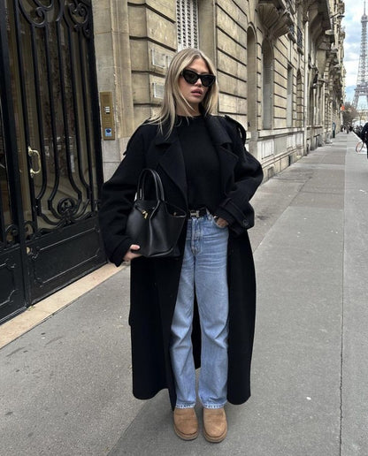 Mina Trenchcoat | Klasyczny Płaszcz Damski – Doskonały na Wiosnę, Jesień i Eleganckie Okazje