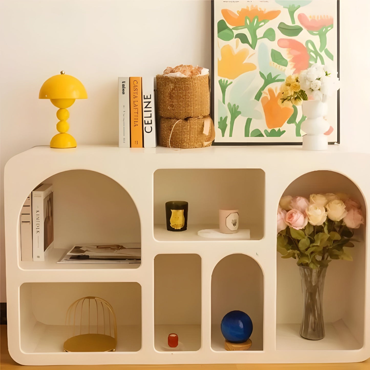 Skandynawska lampa stołowa – FloraGlow