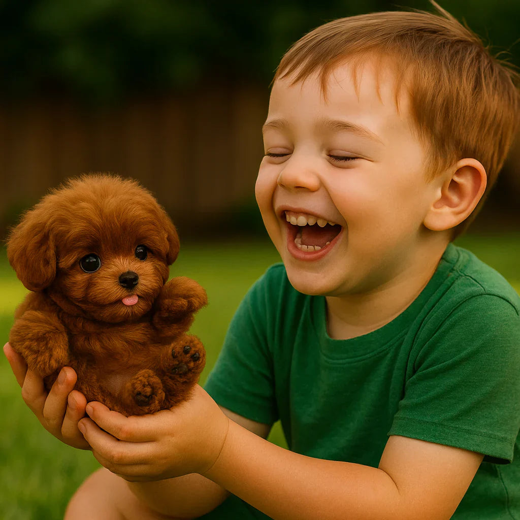 ( 1 + 1 GRATIS) Interaktywny Pluszowy Szczeniak - Realistyczny Pluszak dla Dzieci i Dorosłych z Ruchami i Dźwiękami 🎁🐶