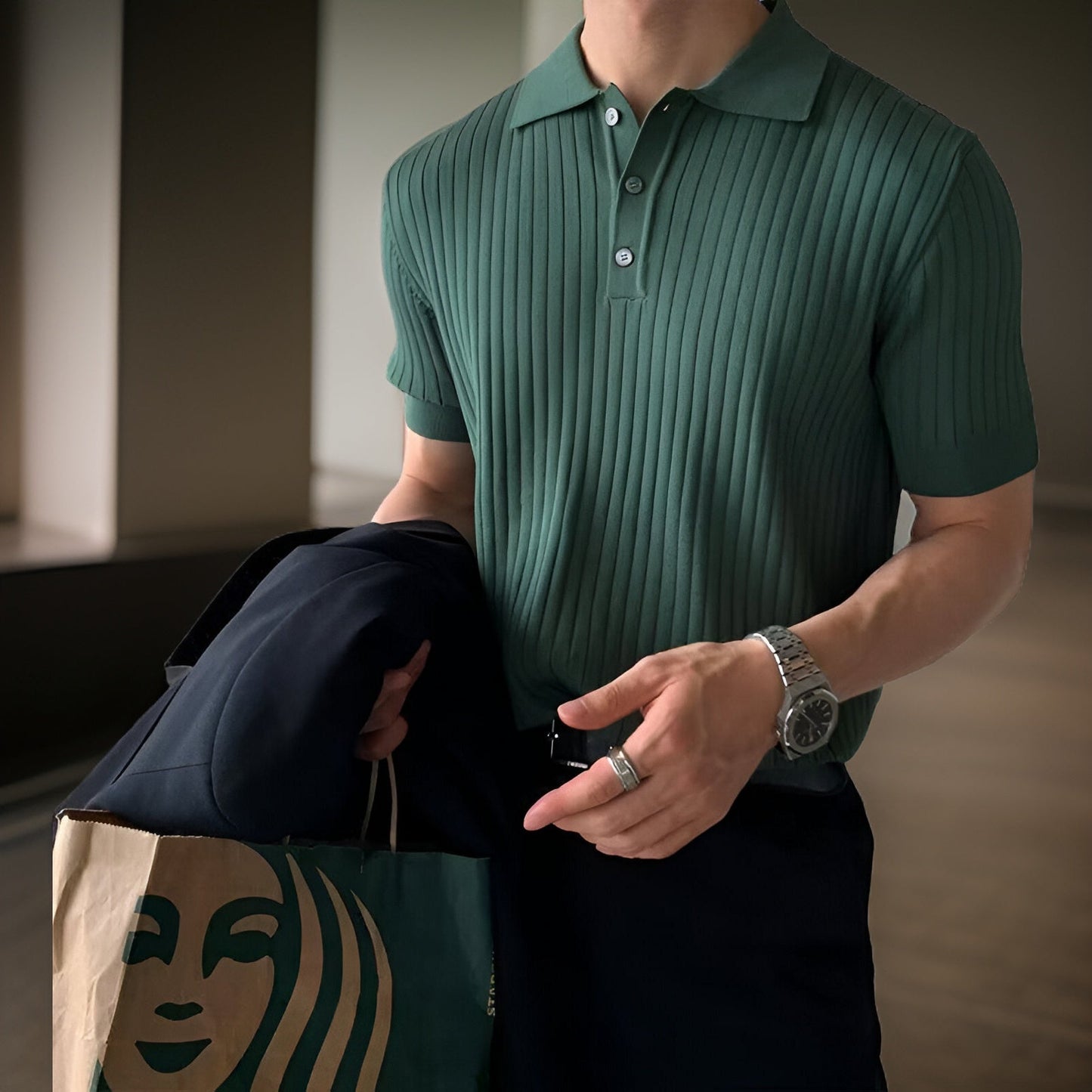 VINCENT | Klasyczna męska koszulka polo w ponadczasowym stylu