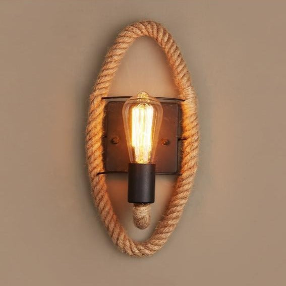 RusticRope Vintage Wall Lamp